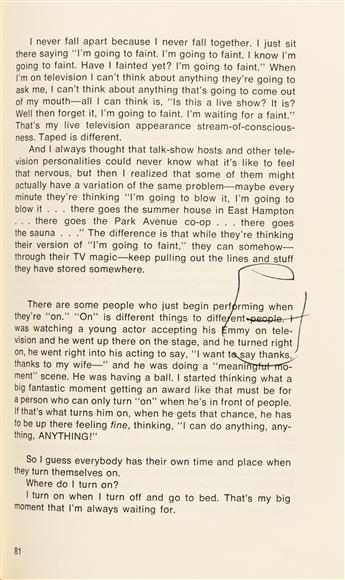 WARHOL, ANDY. The Philosophy of Andy Warhol. Signed ten times (AW or Andy Warhol), and Inscribed twice, to American actress Sylvia